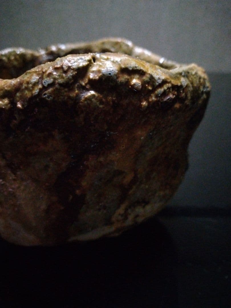 【備前焼 茶碗⑤】備前土釉薬茶碗／伝統工芸士 森本 桂／送料込み！