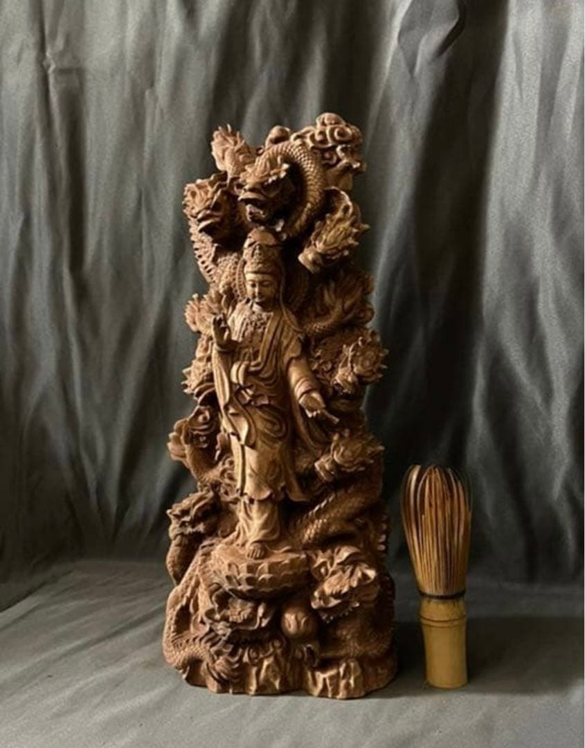 北海道民芸 アイヌ 梟 フクロウ 福沢仁 木彫 彫刻 壁掛け 置物