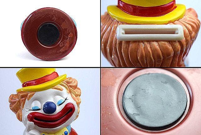 1980’s Del Monte デルモンテ ビンテージ 貯金箱 ピエロ 裏蓋付