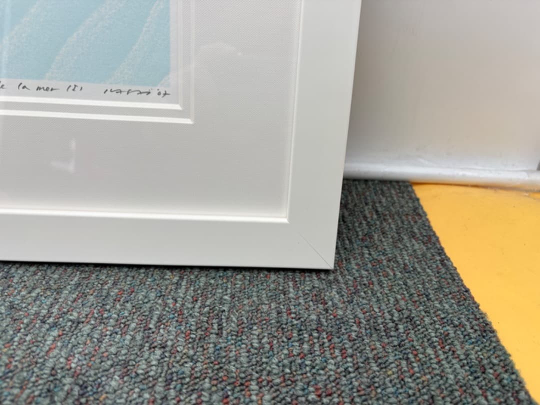 裏サイン】 笠井正博 シルクスクリーン 『au bord de la mer』