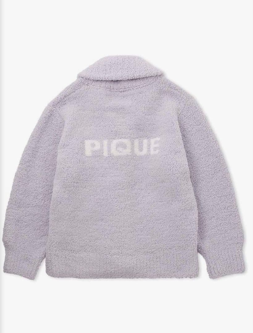 gelato pique　ジェラート ピケ　ロゴジャガードショールカーディガン