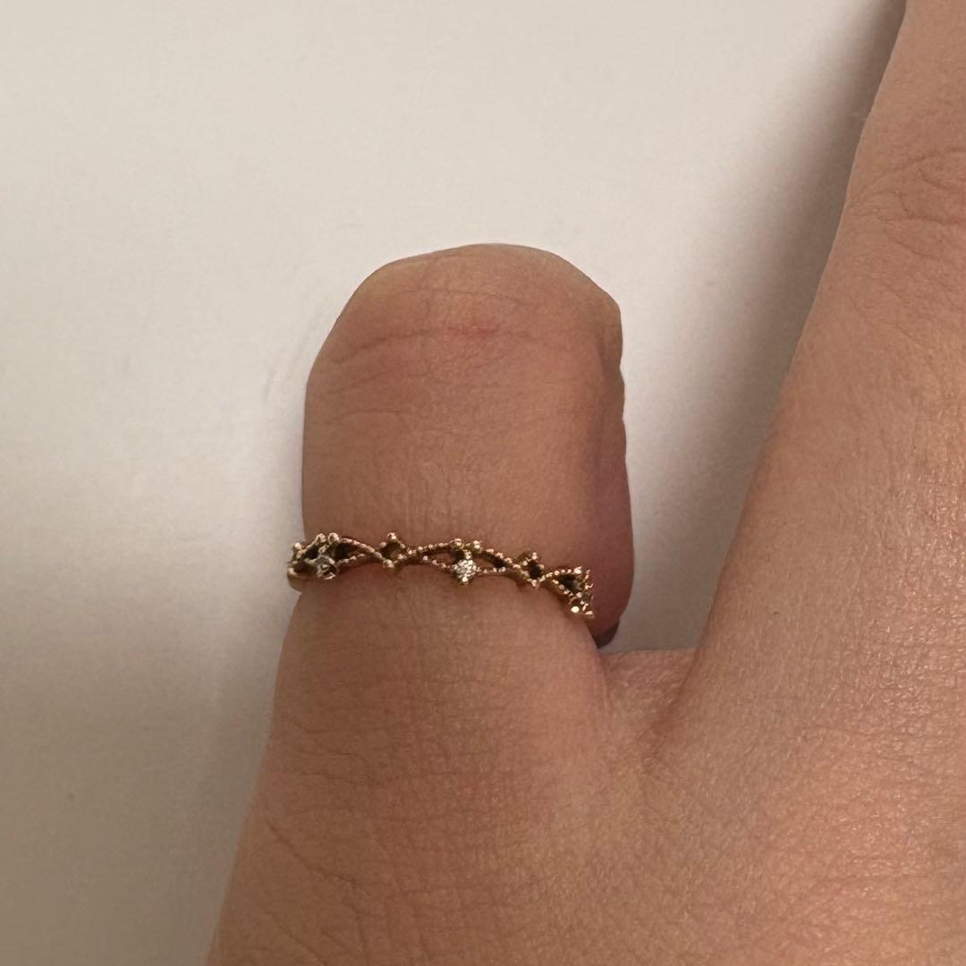 NOJESSノジェスダイヤモンドピンキーリング5号