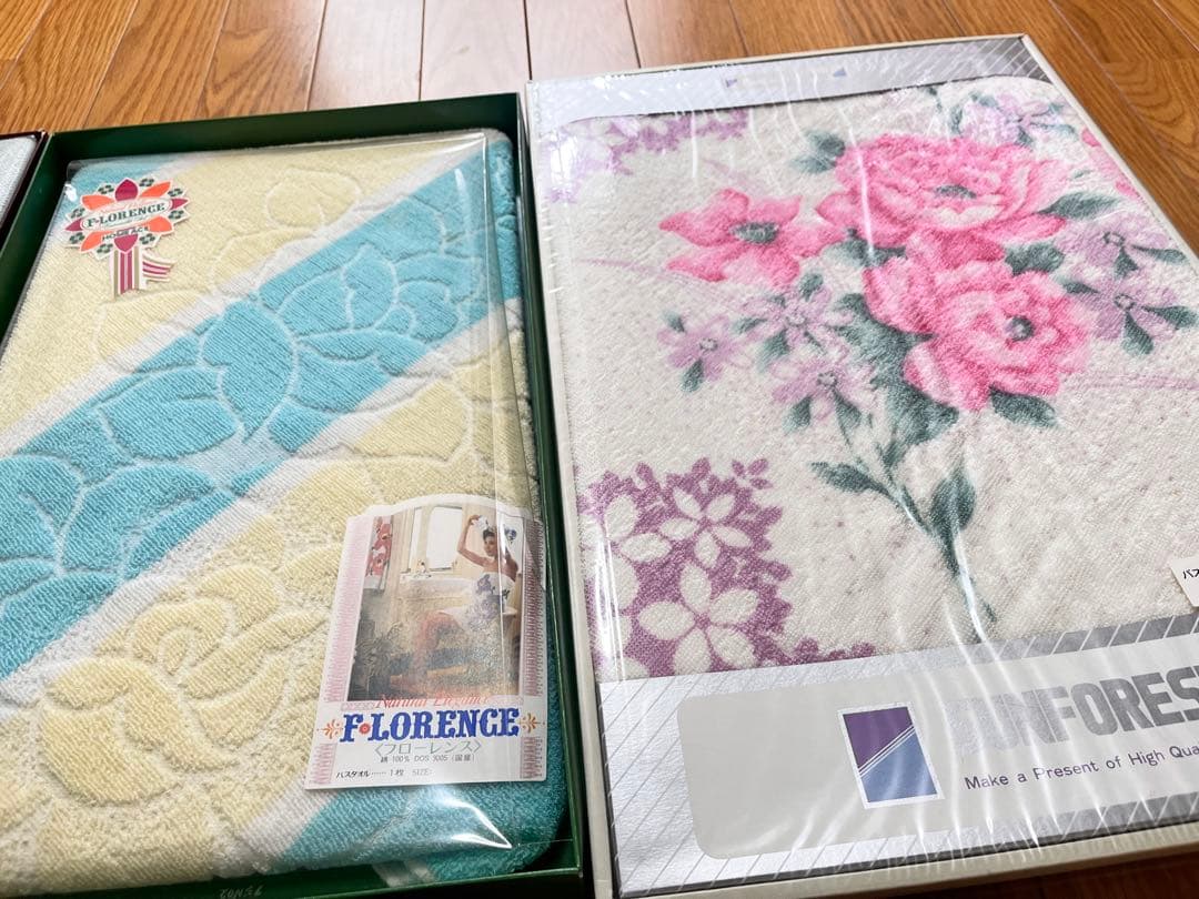 昭和レトロ バスタオル 11箱12枚 大量 まとめ売り レトロポップ 当時物