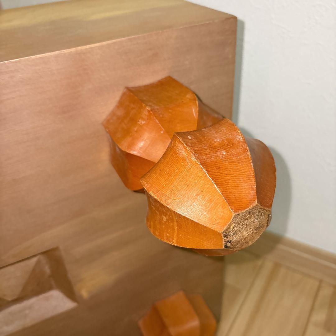 美品 碁盤 脚付き ヘソあり 天然木 厚さ17.3cm