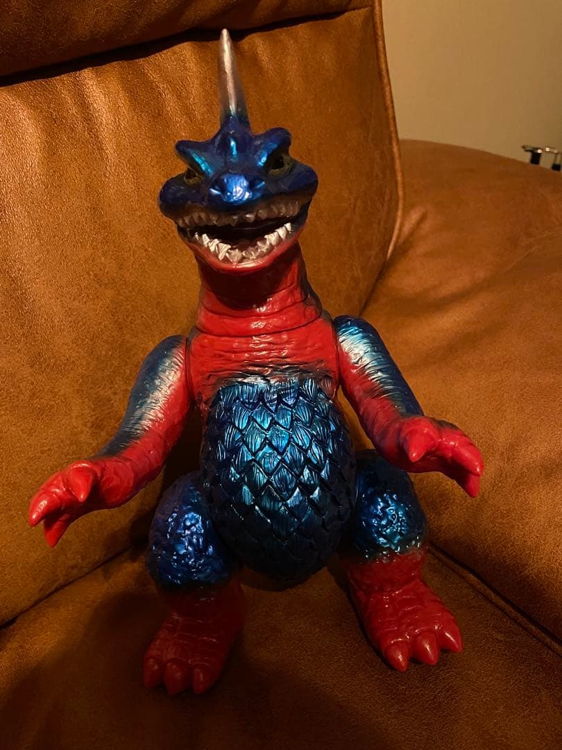 鶴脛玩具 凶悪一角獣ゴドン　パチ怪獣　ソフビ