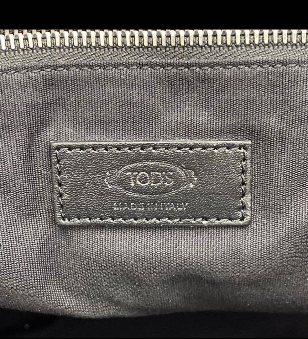 【美品】TOD'S トッズ ビジネス バッグ レザー 黒 ブラック