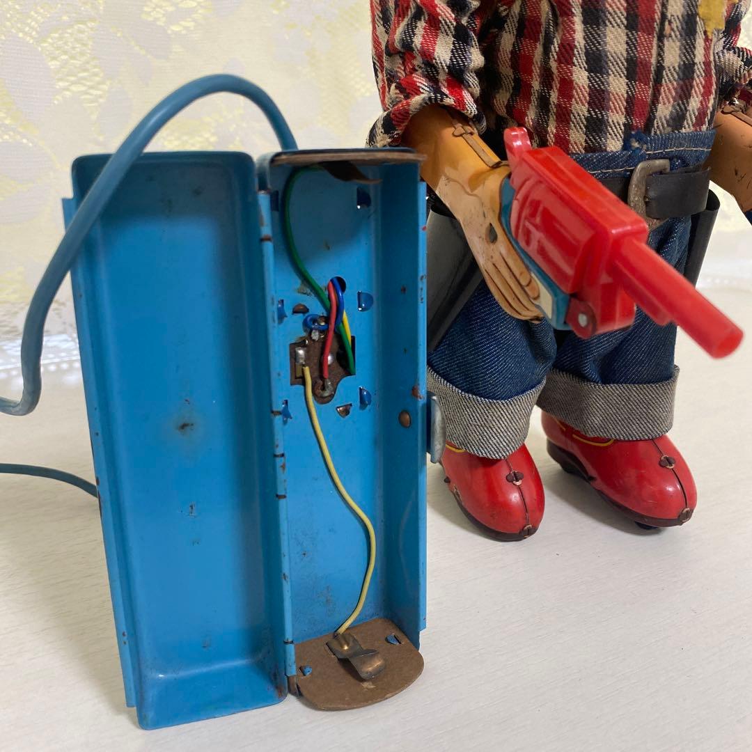 【再値下げ】ヨネザワ玩具ニ丁拳銃マーシャルワイルドビル　ブリキおもちゃ＆Tシャツ