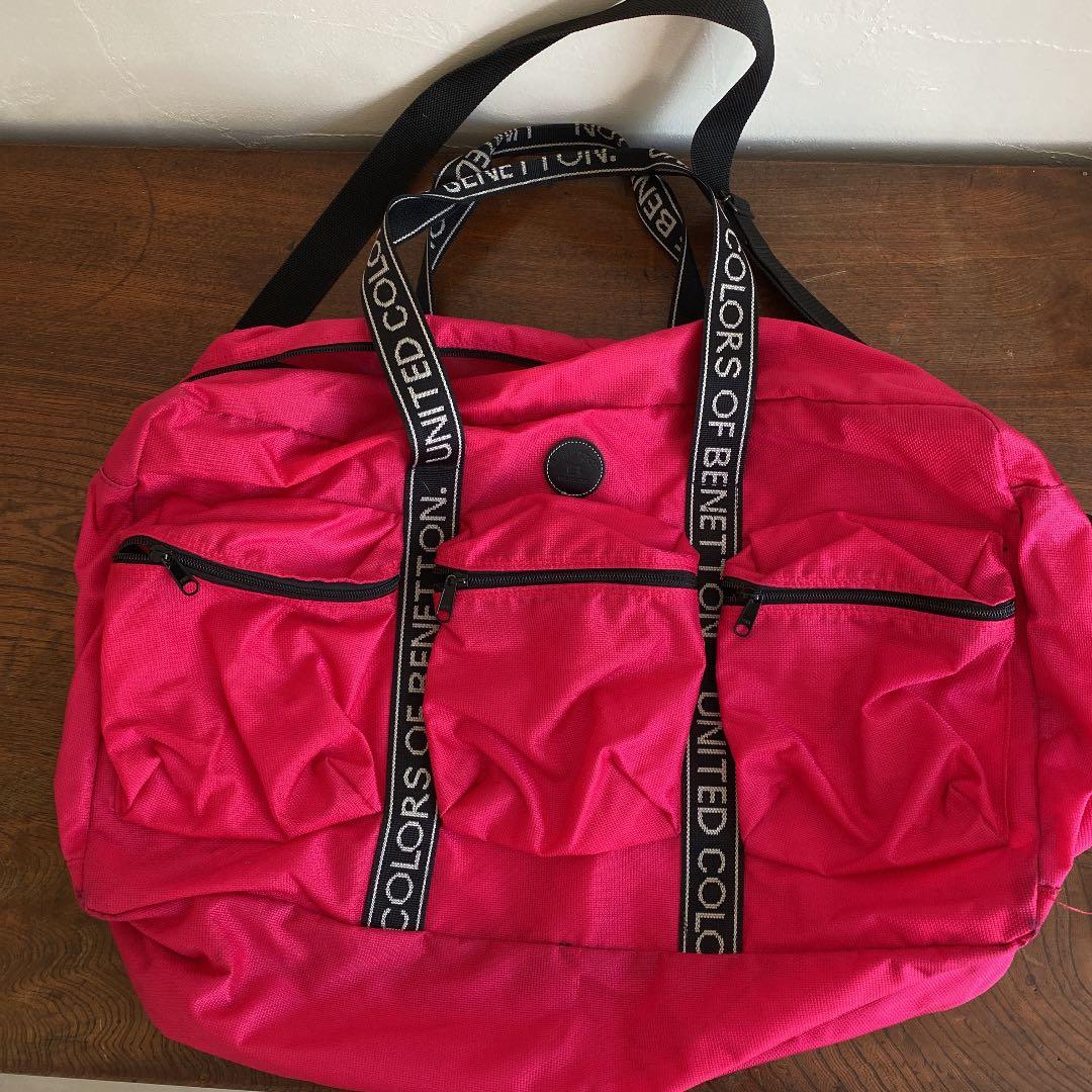 90s ベネトン ボストンバッグ 2ウェイ ビンテージ - メルカリ