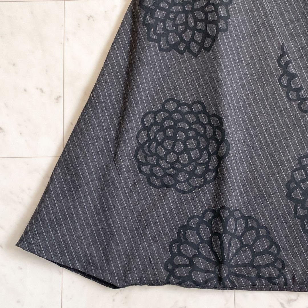 美品✨sou•sou(ソウソウ) 富士　京都　ストライプ　花柄　サルエルパンツM