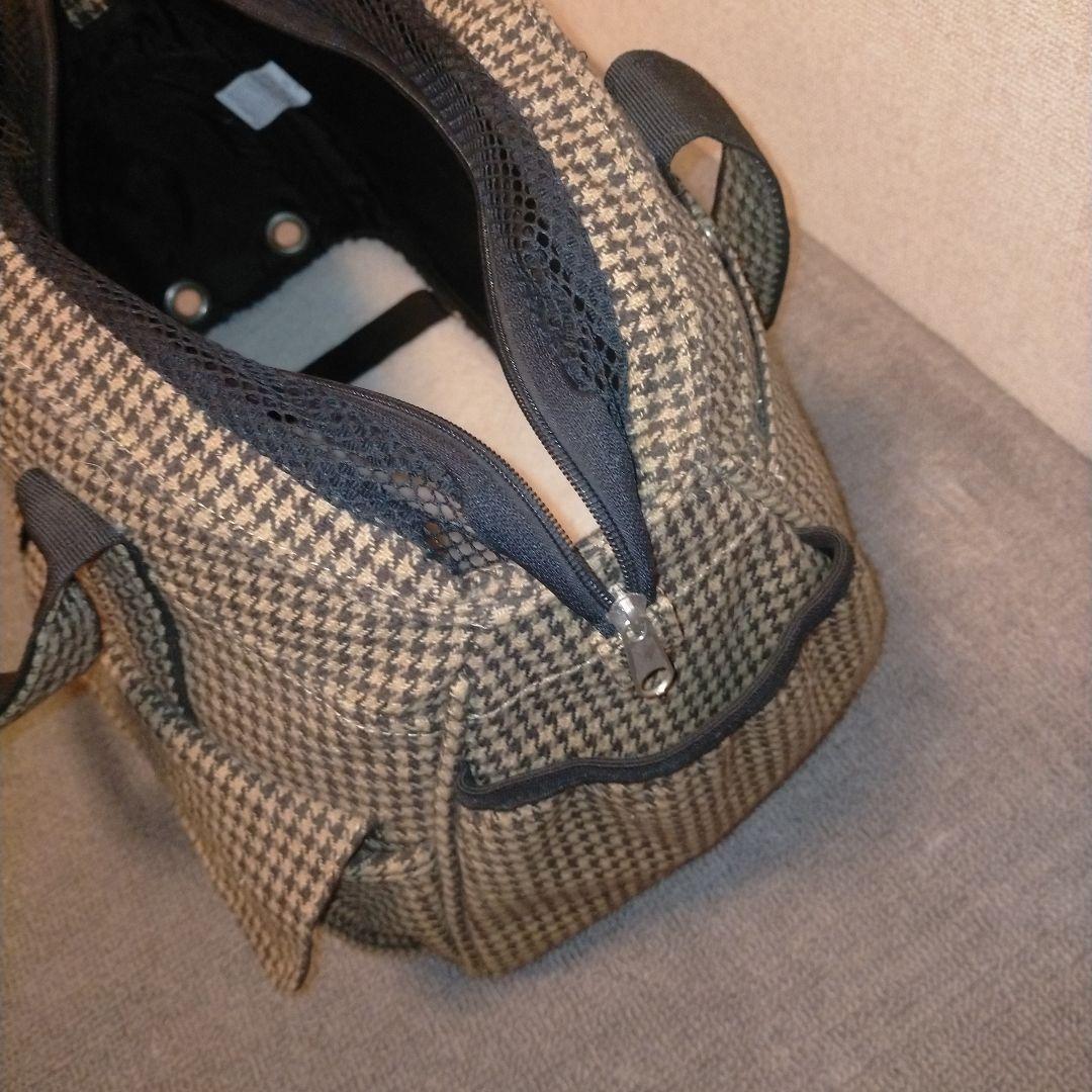 中型犬用チェック柄キャリーバッグ ドッグ＆キャッツ PIPI 犬用品