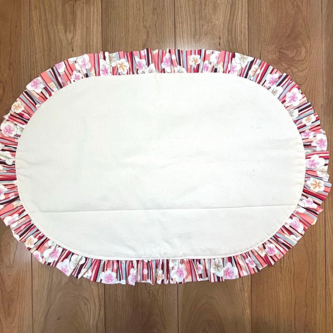 1237.カフェマットL48×68 和柄 リバーシブルハンドメイド 着物撮影 犬