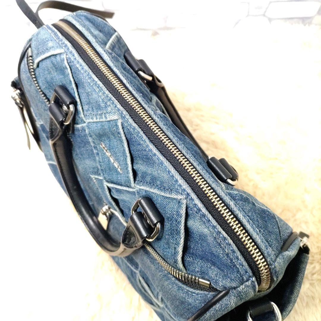 ディーゼル デニム キルティング ハンドバッグ 2way ショルダー