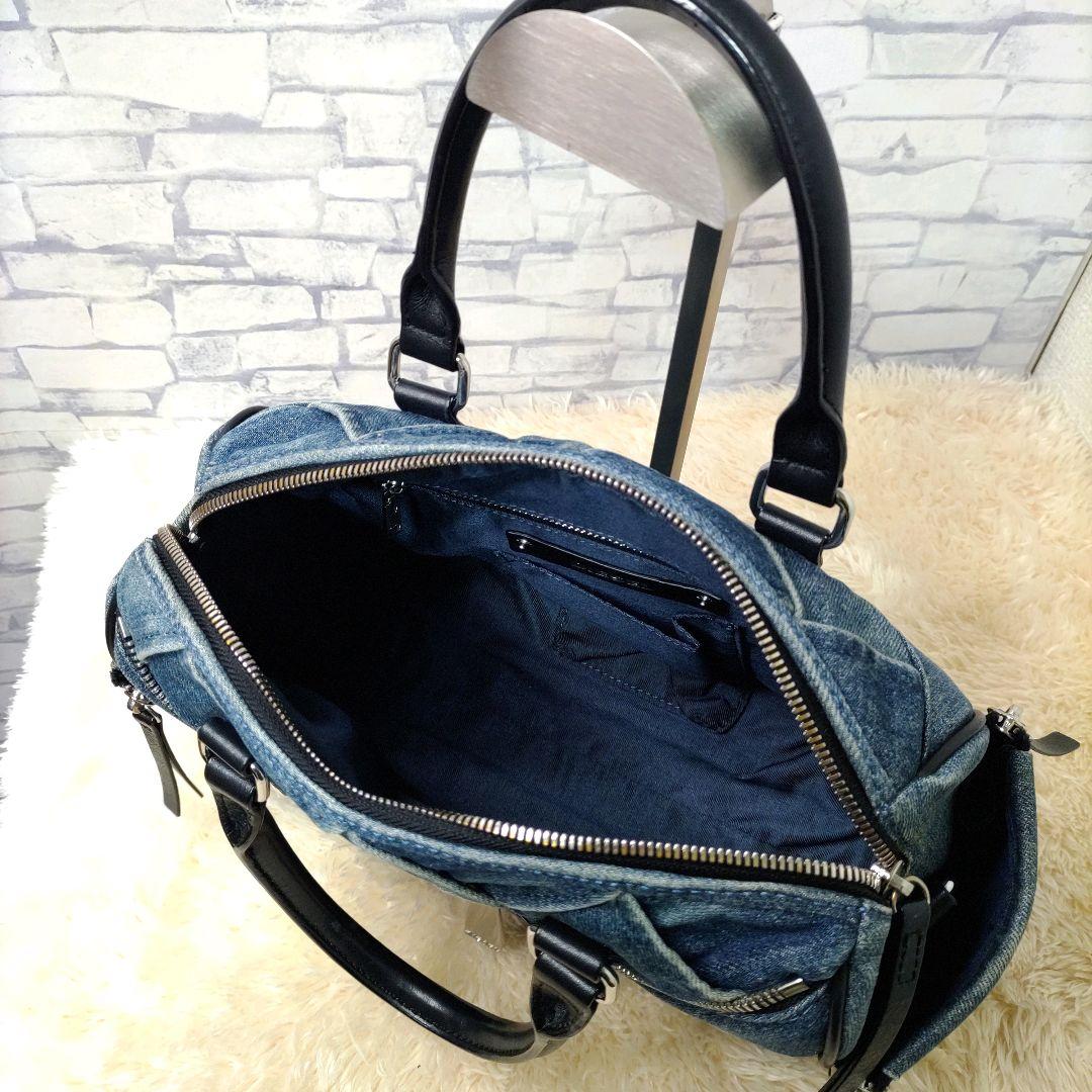 ディーゼル デニム キルティング ハンドバッグ 2way ショルダー