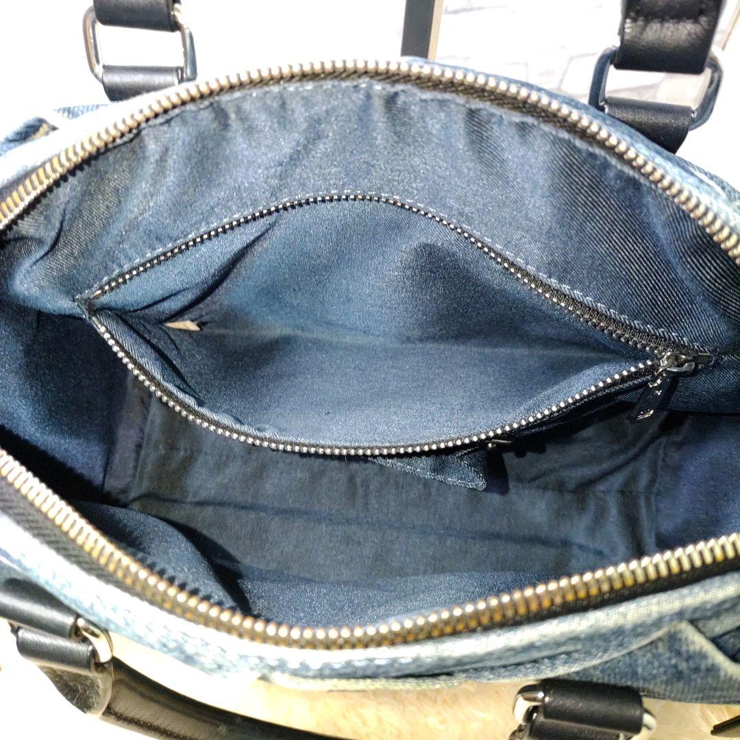 ディーゼル デニム キルティング ハンドバッグ 2way ショルダー