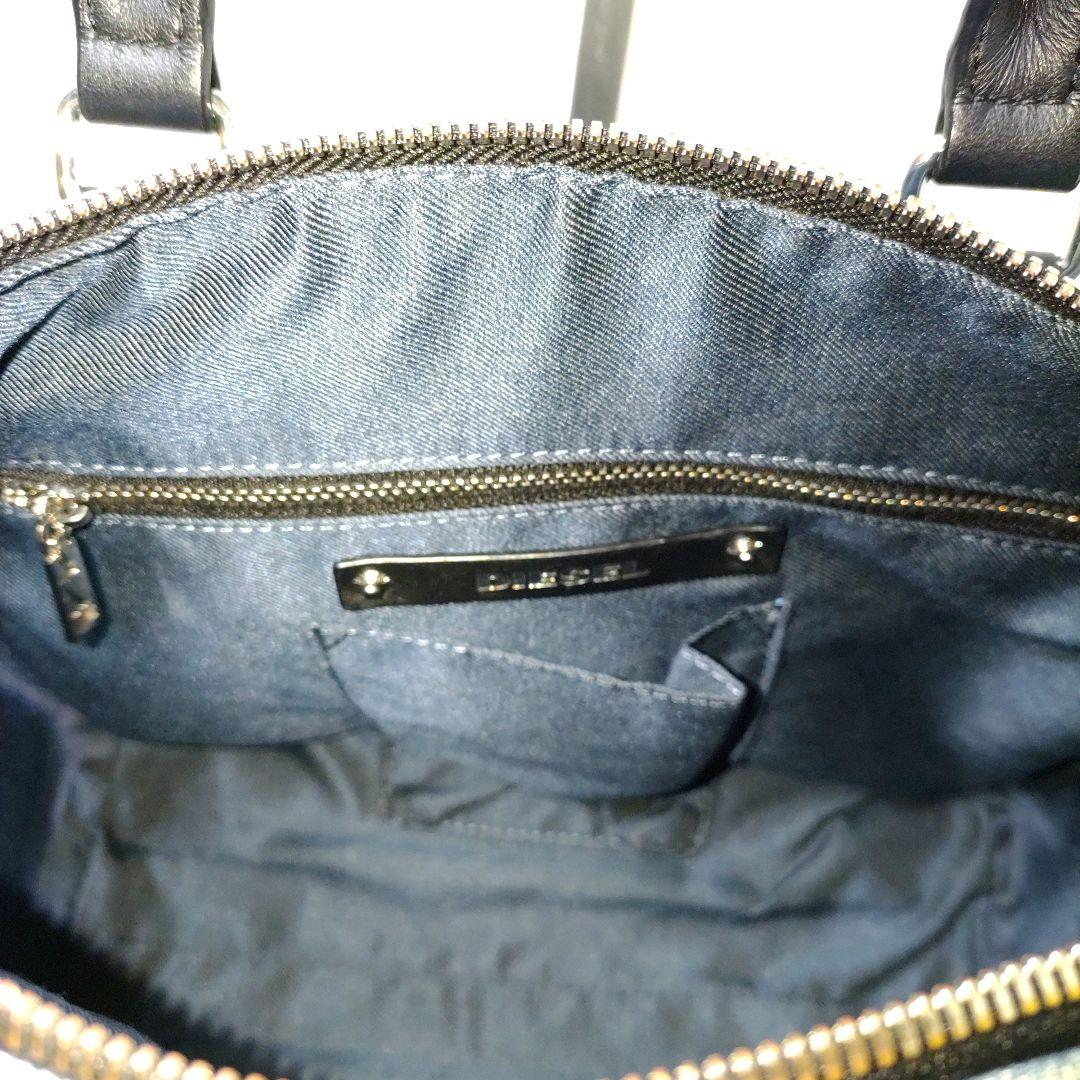 ディーゼル デニム キルティング ハンドバッグ 2way ショルダー