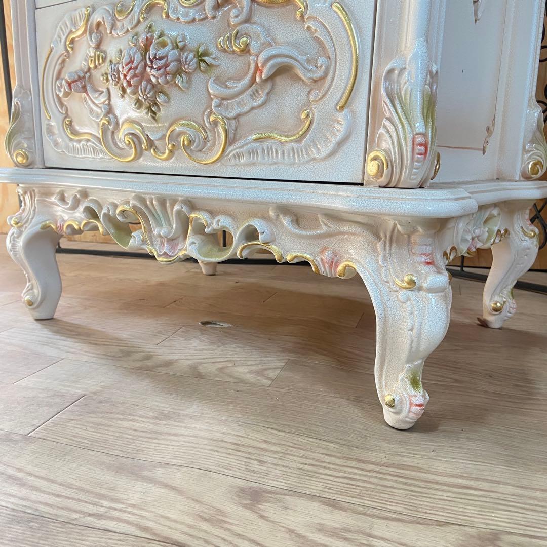 4段チェスト ロココ調 猫脚 プリンセス ヨーロピアン 姫系⑥