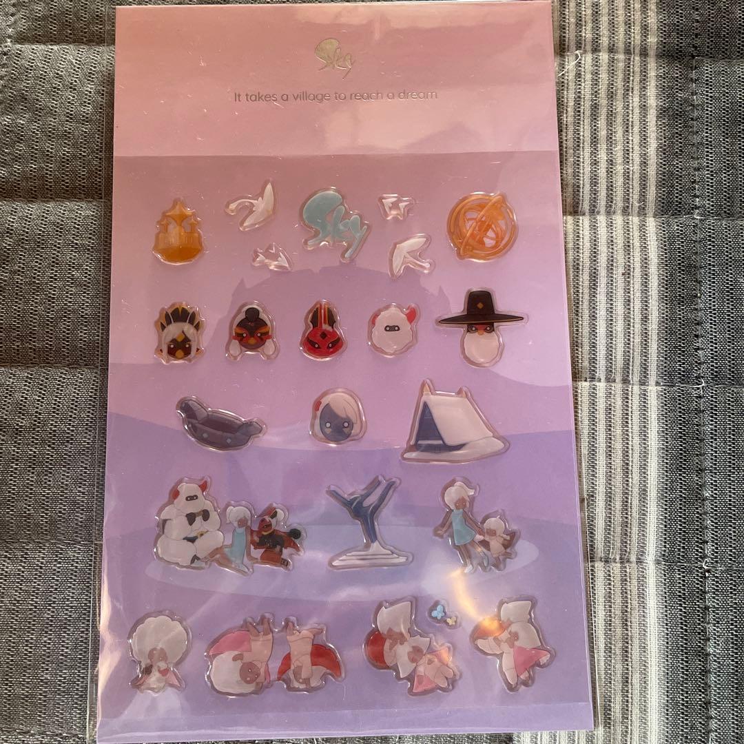 3周年記念ステッカー – thatskyshop JP sky星を紡ぐ子どもたち シール