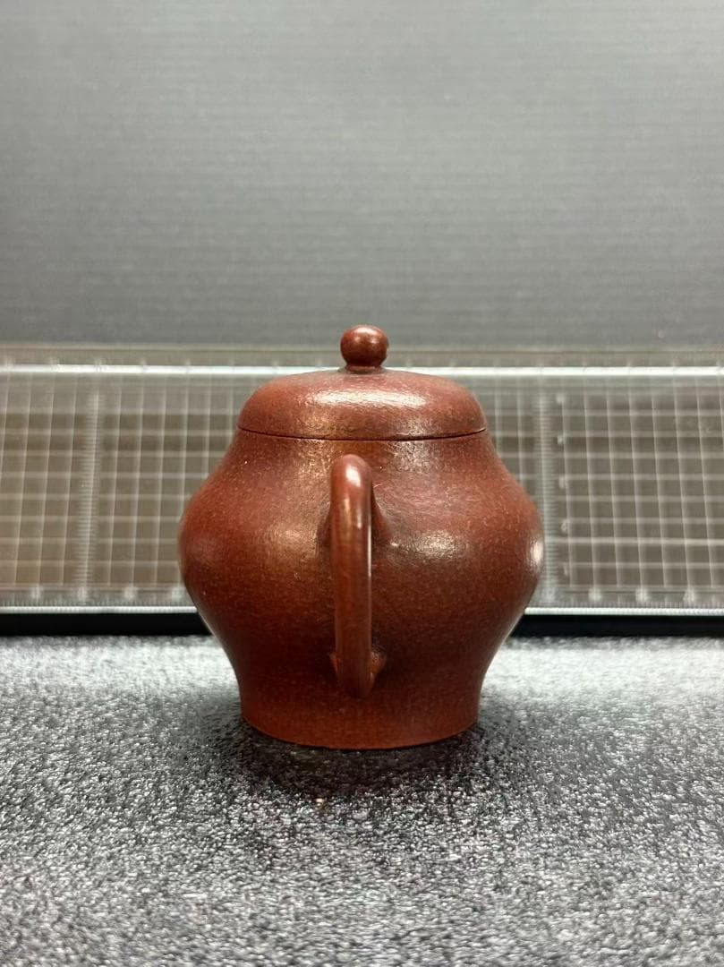 孟臣 底款 刻漢詩 明月水中来】紫砂壷 朱泥 段泥 煎茶