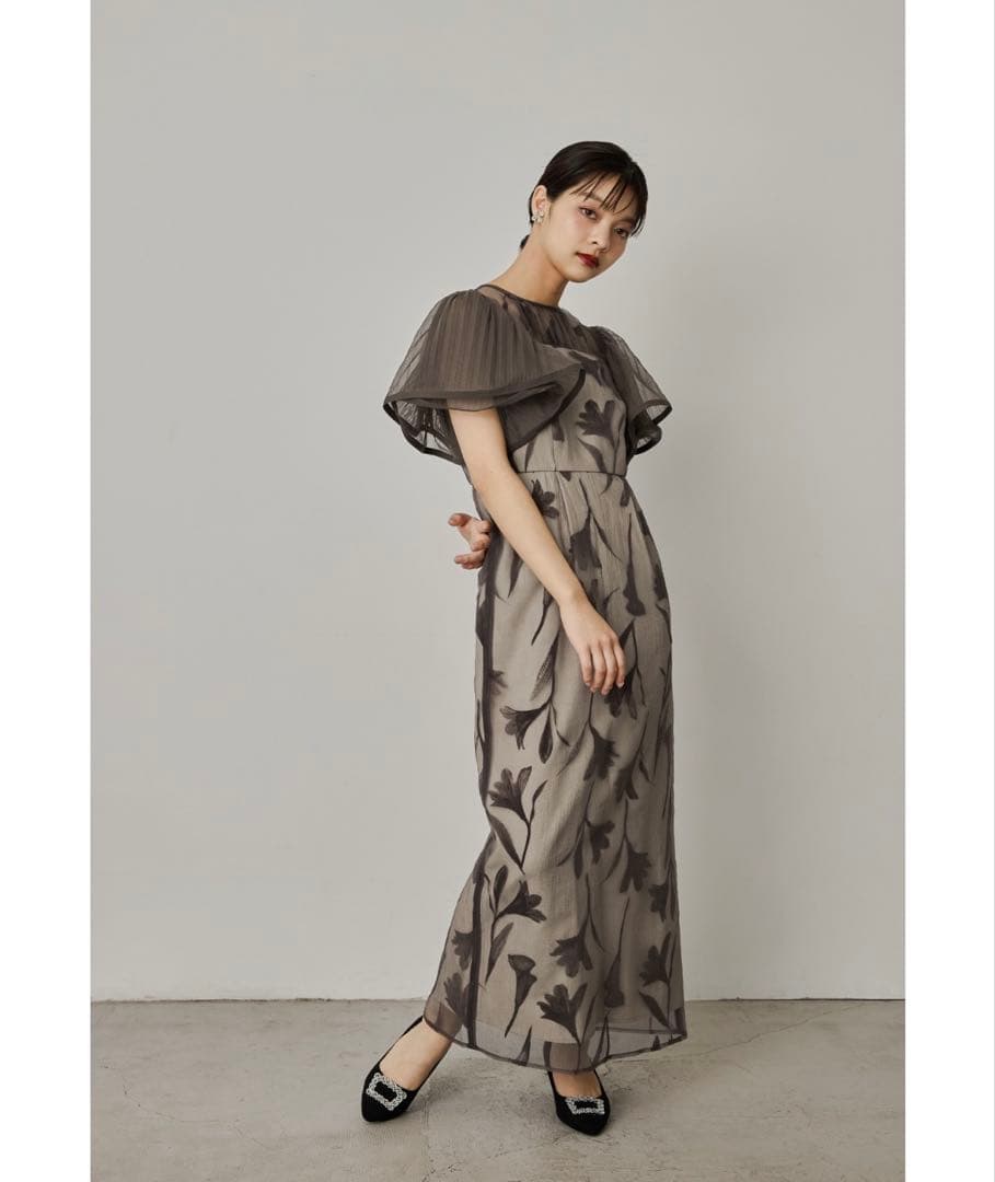 niana ニアナ フラワー オーガンジー ドレス M-Short 結婚式 - メルカリ