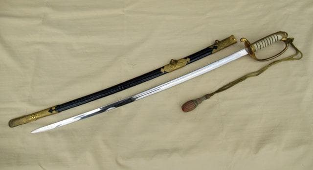 海軍 指揮刀 刀緒 日本軍 軍刀 サーベル 骨董 アンティーク