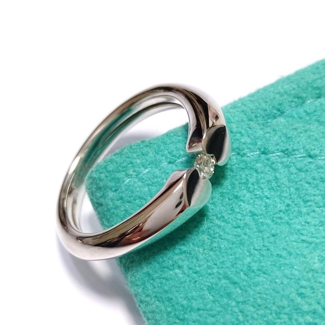 TIFFANY ティファニー テンダネス ハート リング ダイヤ シルバー 9号