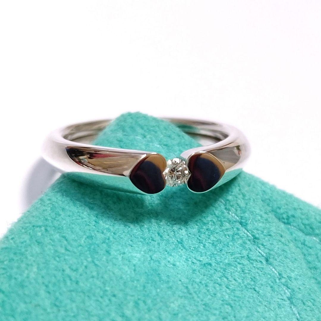 TIFFANY ティファニー テンダネス ハート リング ダイヤ シルバー 9号