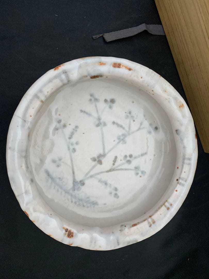 加藤清春作　鉢　志野焼　共箱