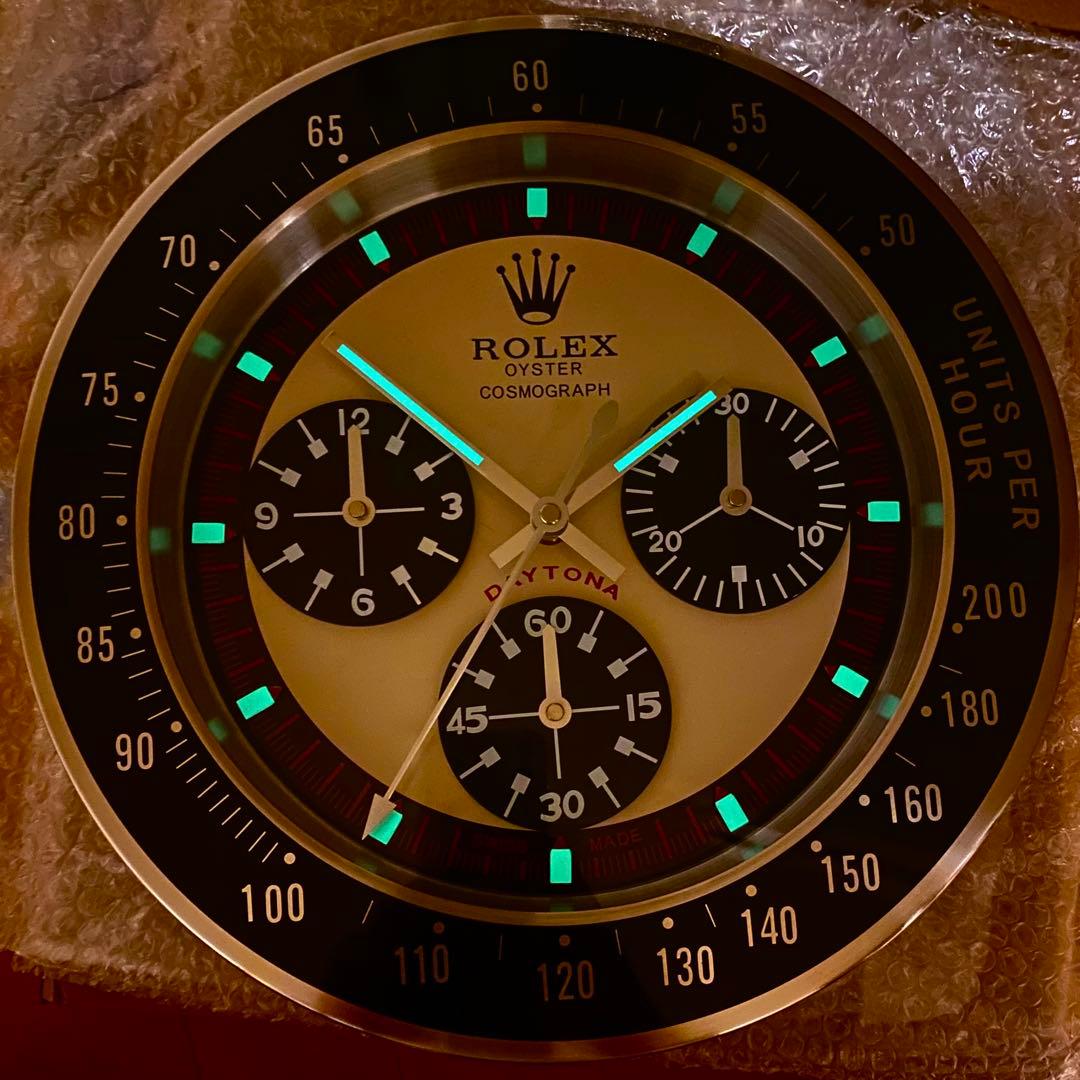 新品未使用　デイトナ　コスモグラフ　掛け時計　非売品　ポール