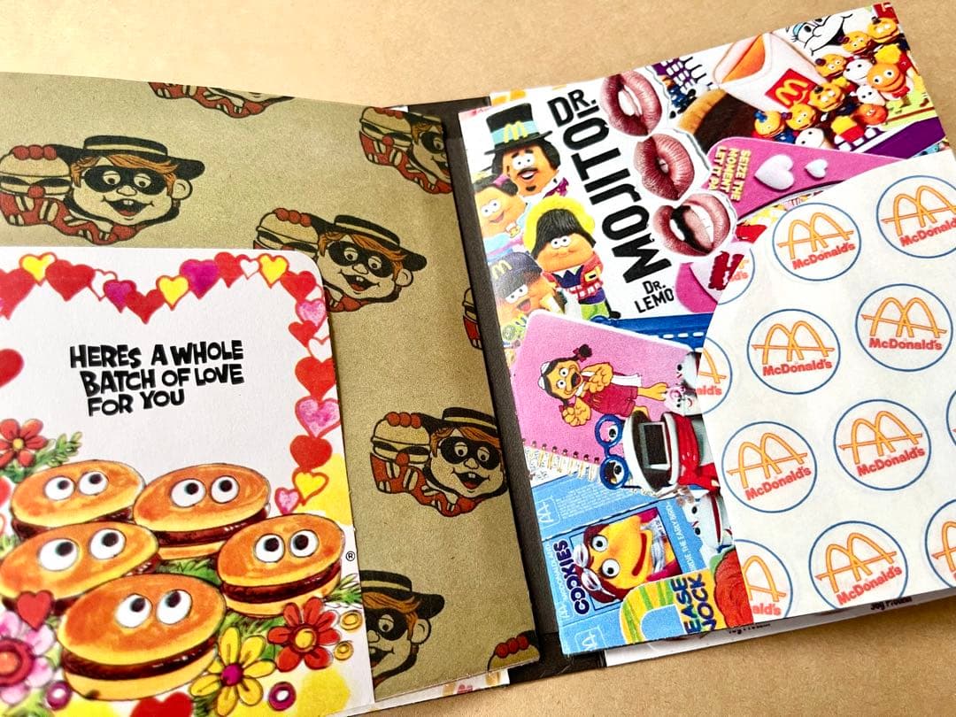 【craft book♡受注制作】McDonald's Design +シール付