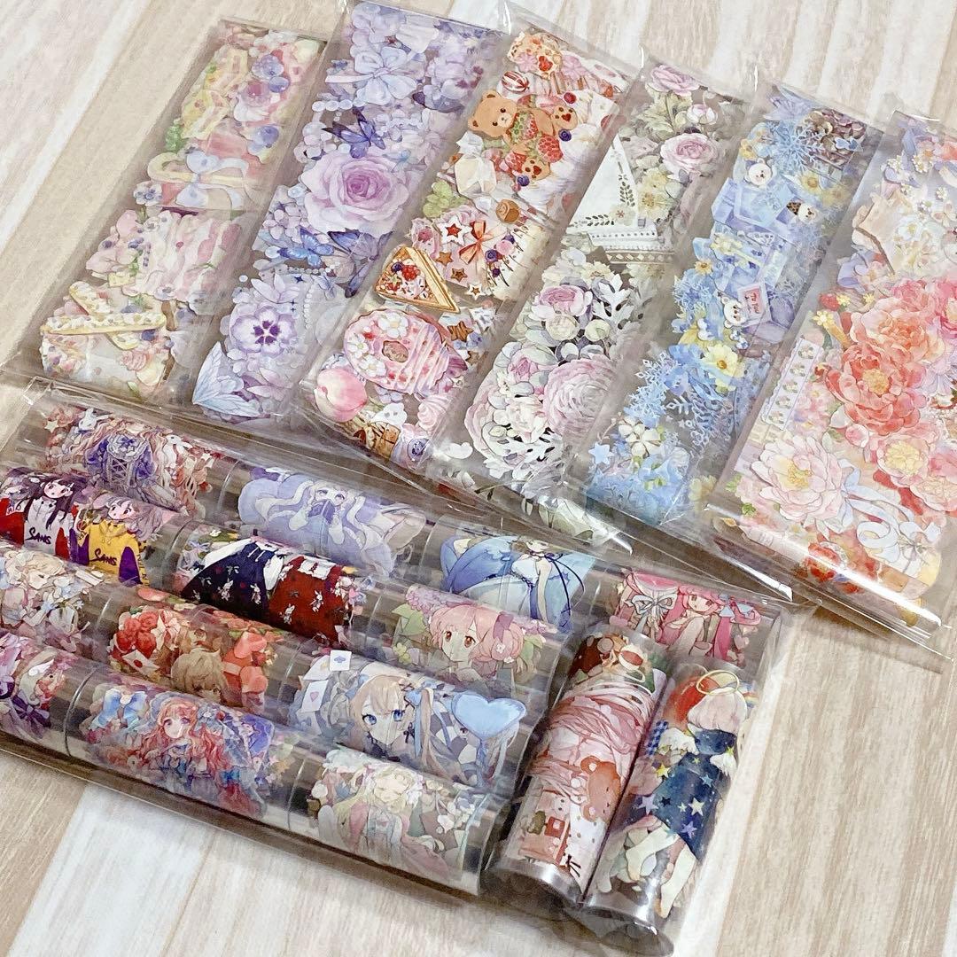 ②海外 マスキングテープ 装飾マステ 人物マステ 切り売り 21種 - メルカリ