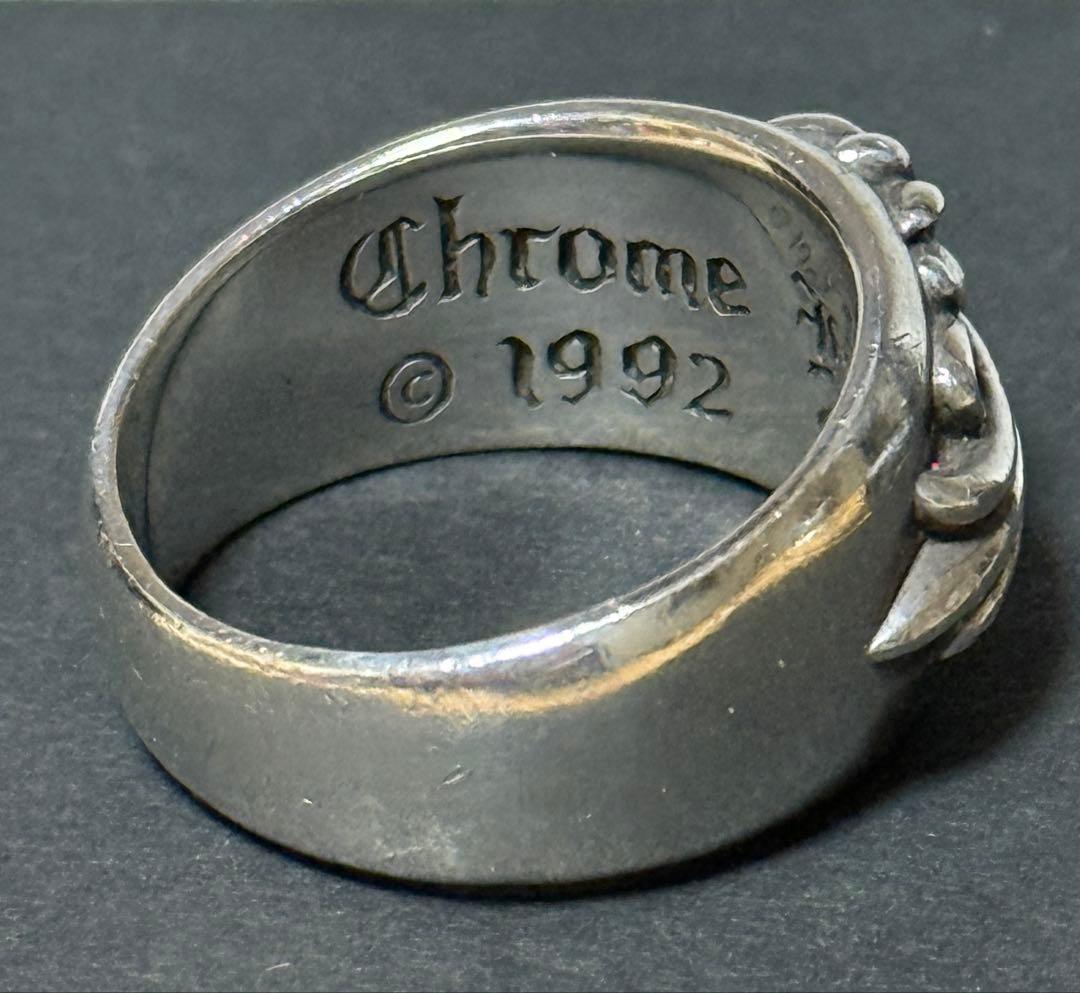 CHROME HEARTS フローラルクロスリング 26号