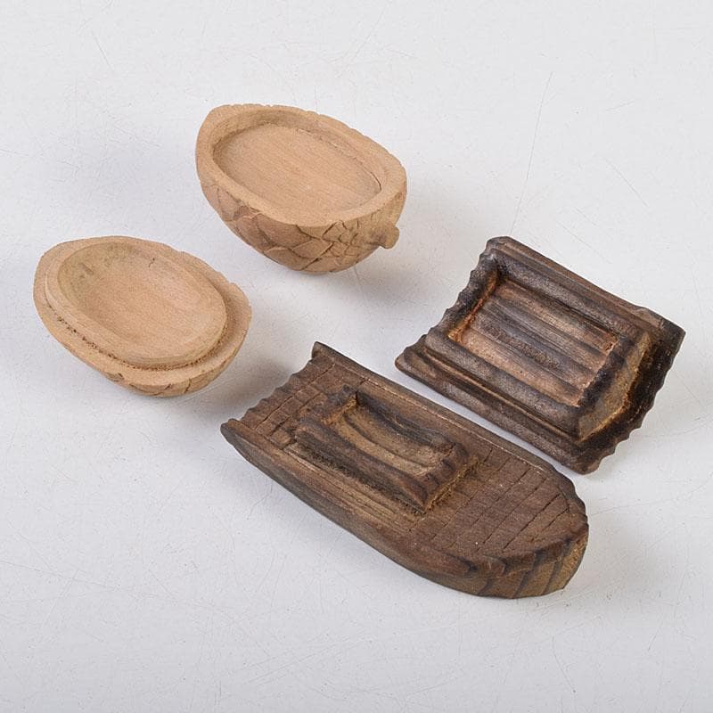 茶道具 木彫り 光銘 薪香合 舟香合など 5点まとめて V R9286