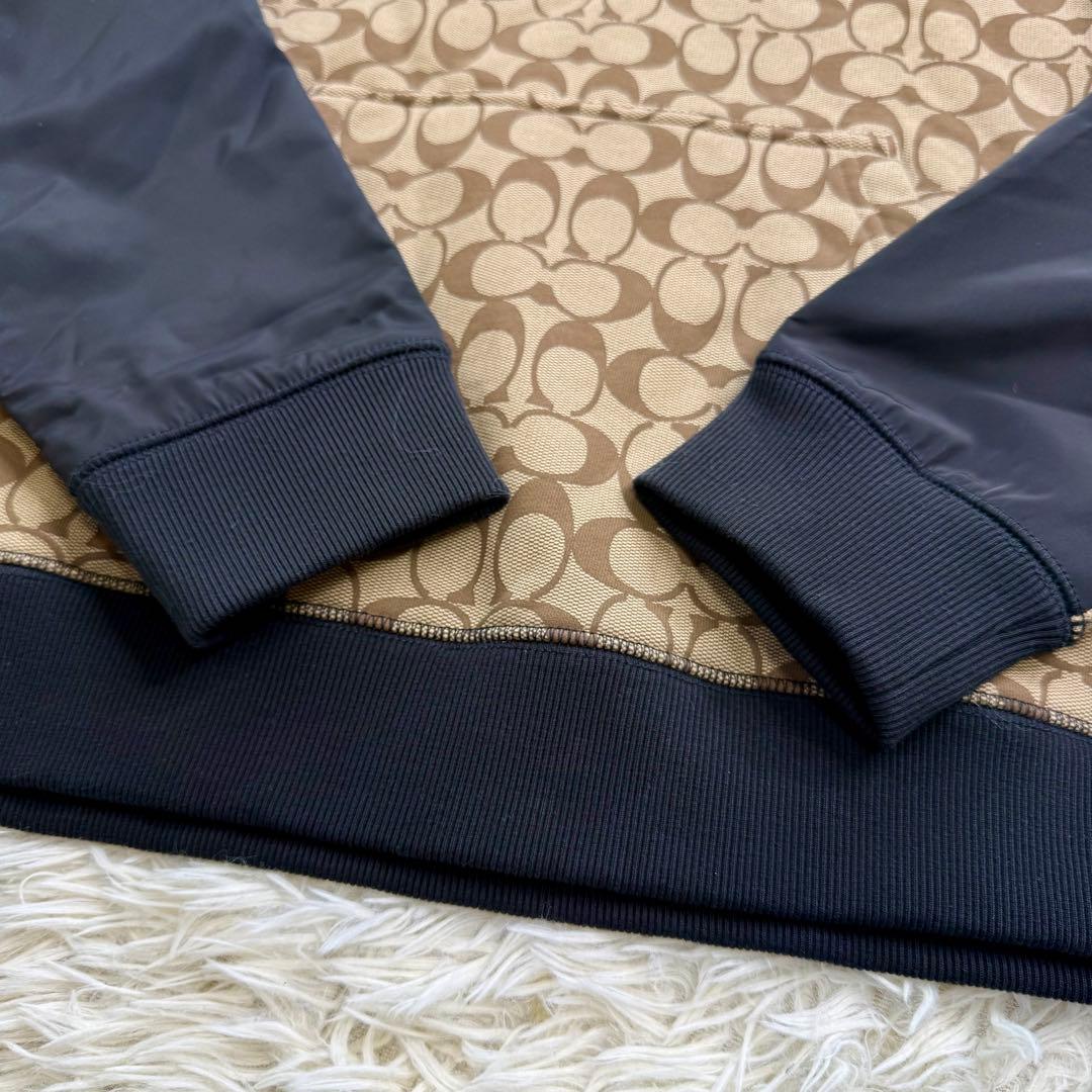 【未使用級】 COACH コーチ シグネチャー柄 パーカー フーディ