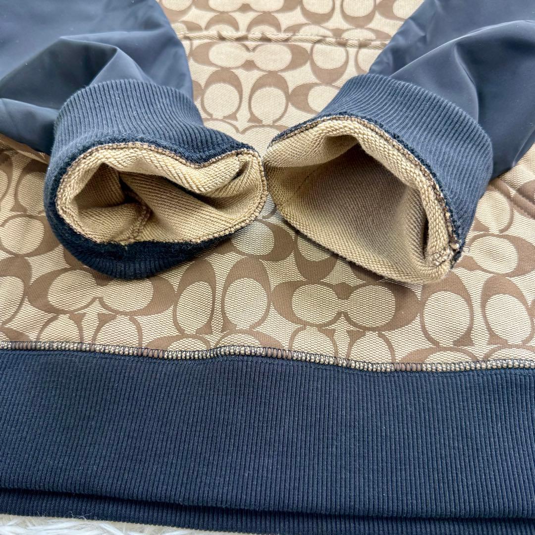 【未使用級】 COACH コーチ シグネチャー柄 パーカー フーディ