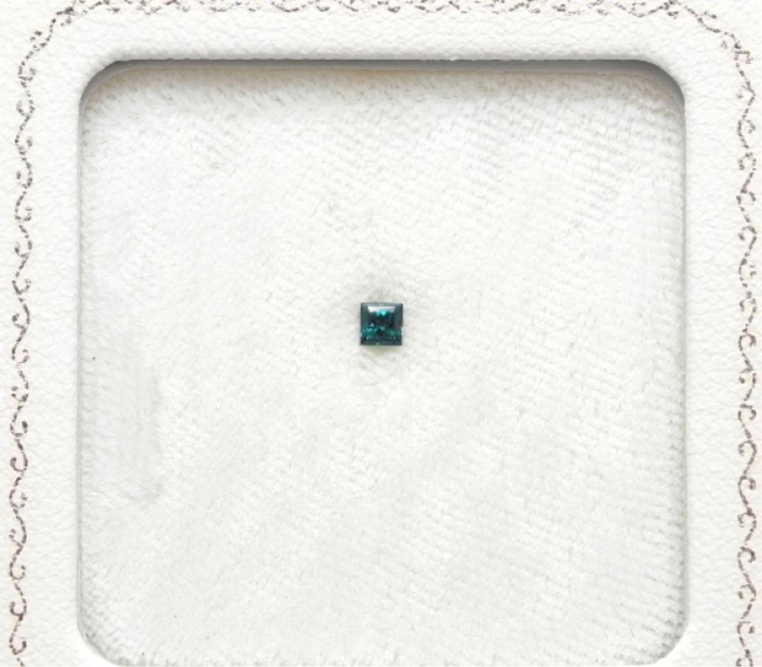 天然アレキサンドライト 0.14ct  鑑別書付【ブラジル】 プリンセスカット