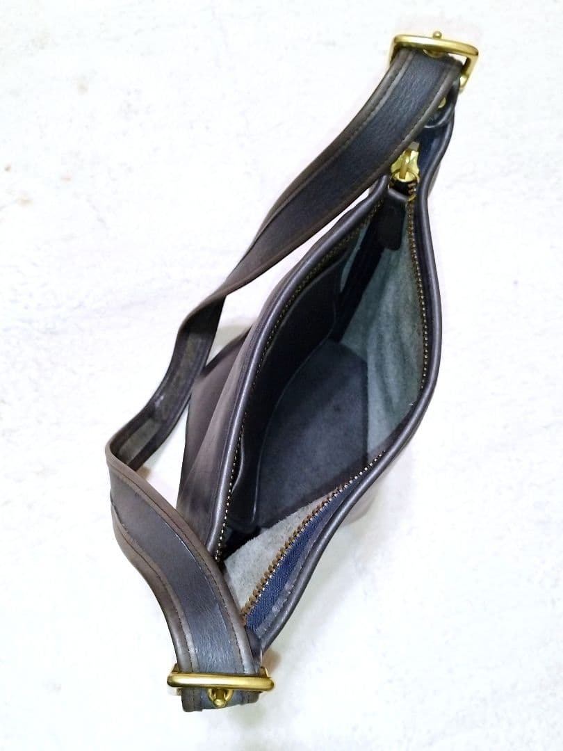 COACH オールドコーチ 9953 ショルダーバッグ バケツ 黒 革