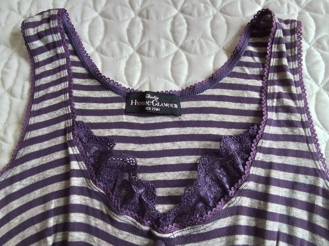 Hysteric Glamour 00s ボーダー タンクトップ