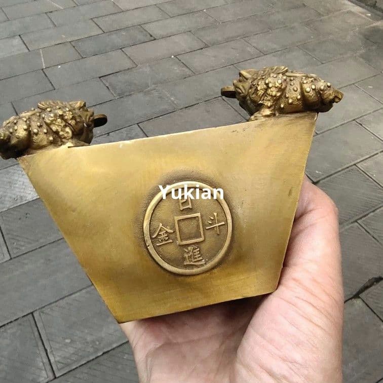 金蟾斗四方 納財 日進斗金 家用 聚宝盆 装飾品 工芸品 美術品