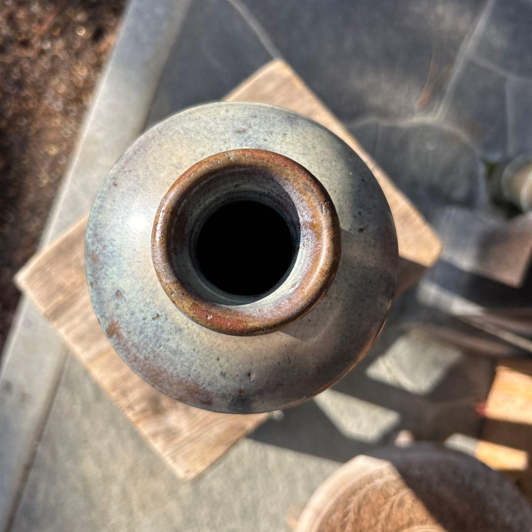 古美術 李朝 会寧 陶器 徳利とタグに記載あり