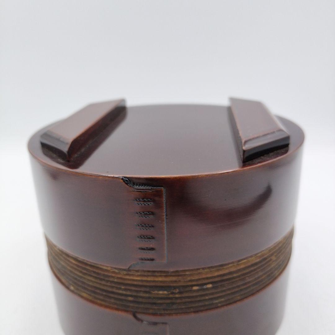 c740 淡々斎好写鮓桶建水 吉野鮨桶 谷弐郎 木箱