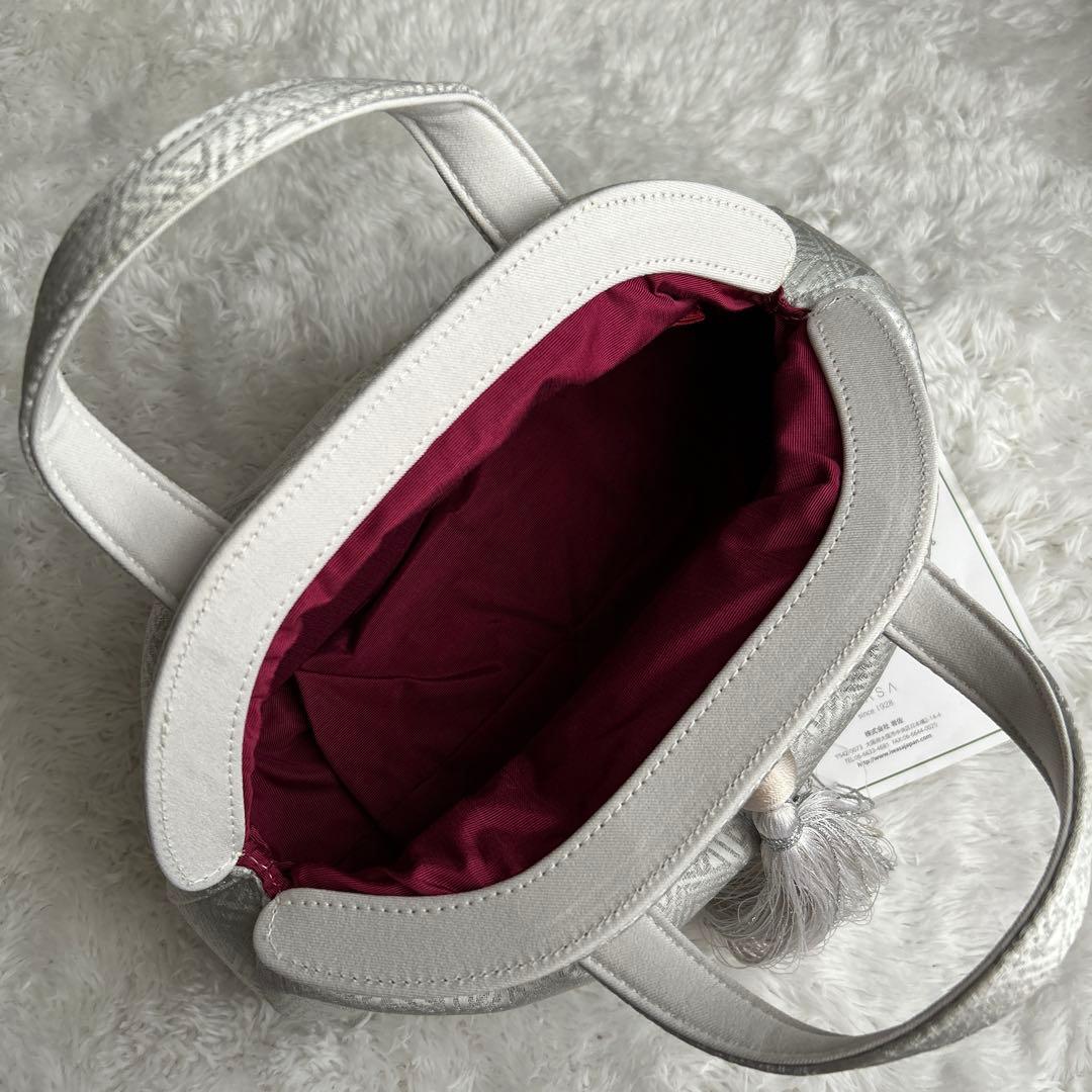 IWASA きものすなお×岩佐　タッセル　ハンドバッグ　銀鈴　GINRIN