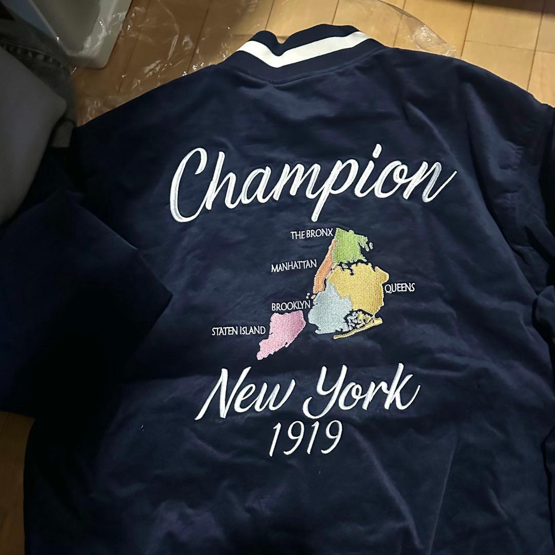 【たか】Champion ベロアジップジャケット チャンピオン ミンギュ