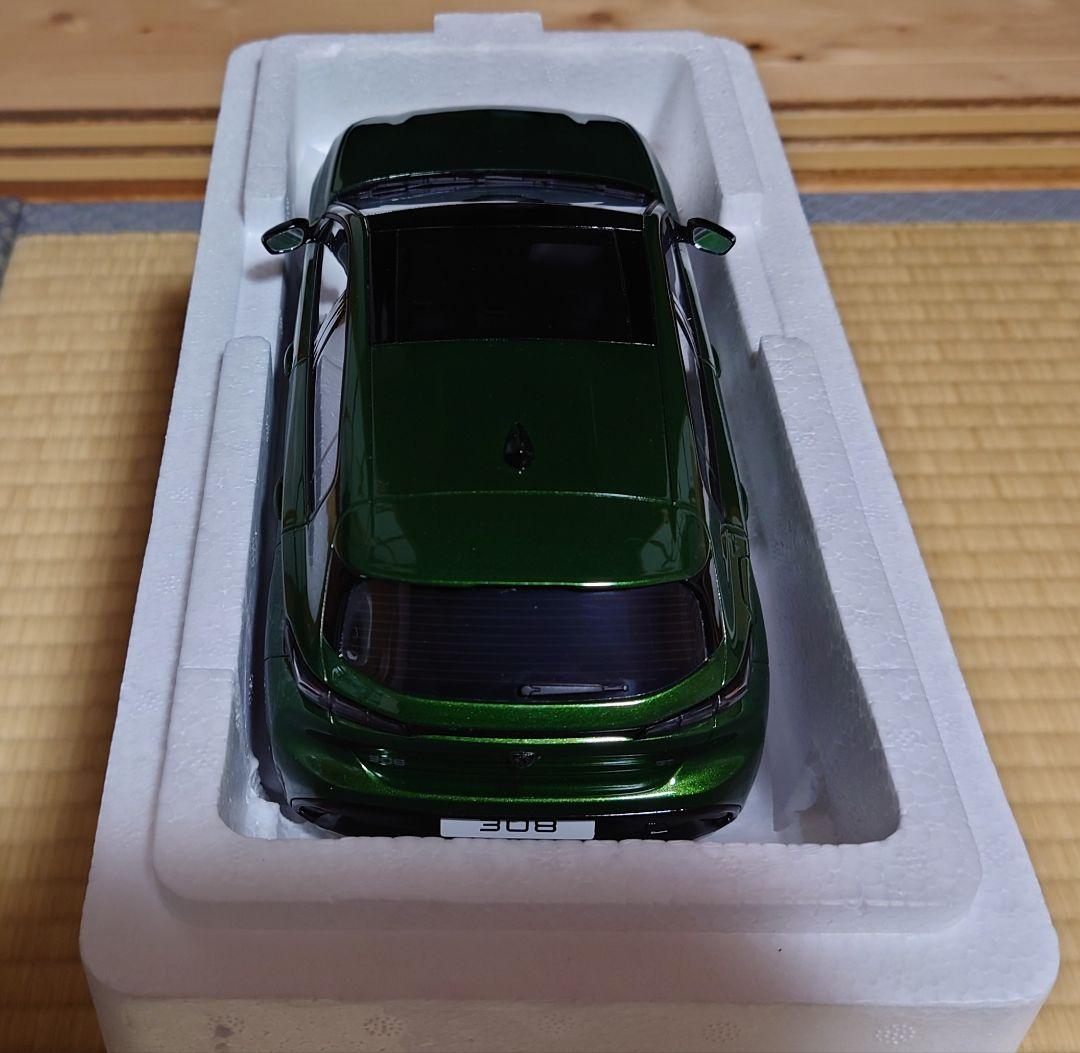 1/18 otto プジョー308 グリーン ミニカー