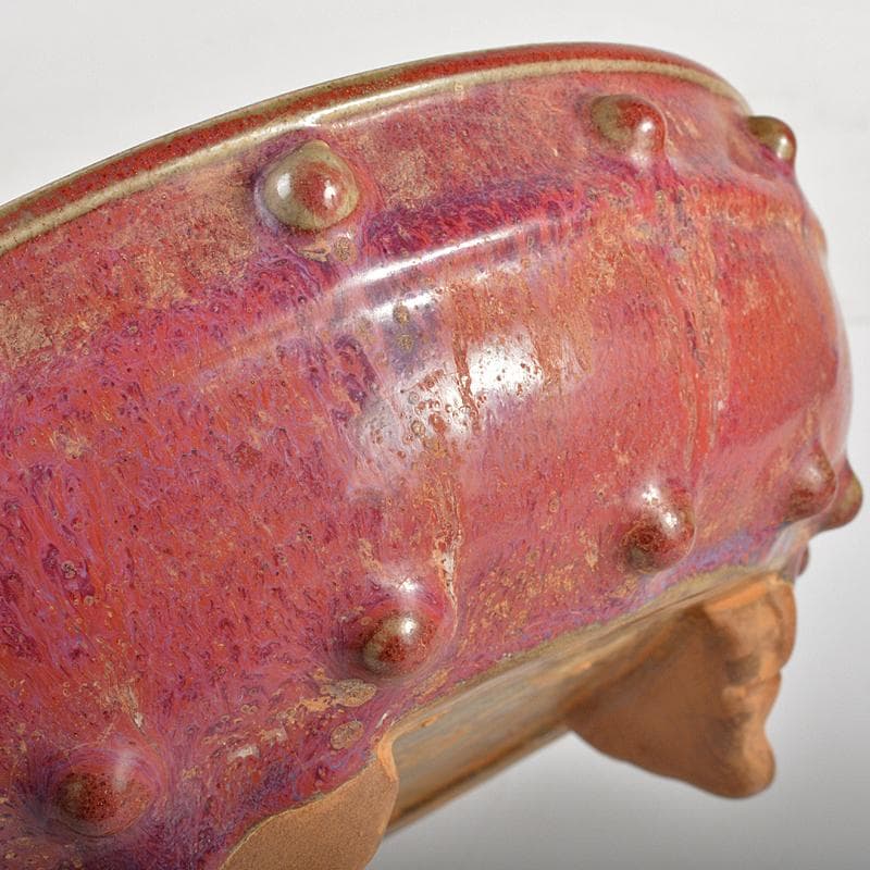 明治時代頃戦前古銅製細工牛に引かれて善光寺15センチ重量198