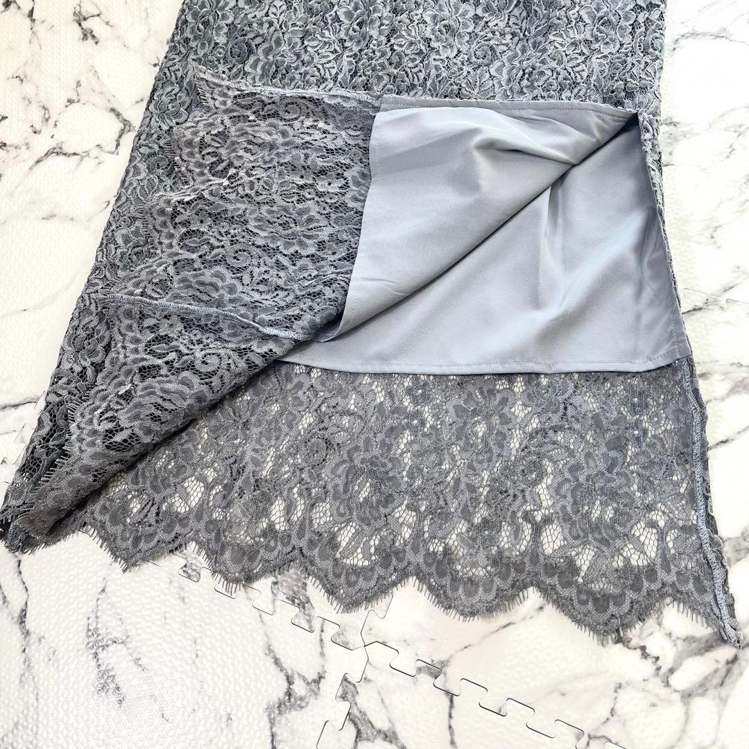 LEJA パール付きケープ風リボンパフスリーブボレロ刺繍レースキャミ