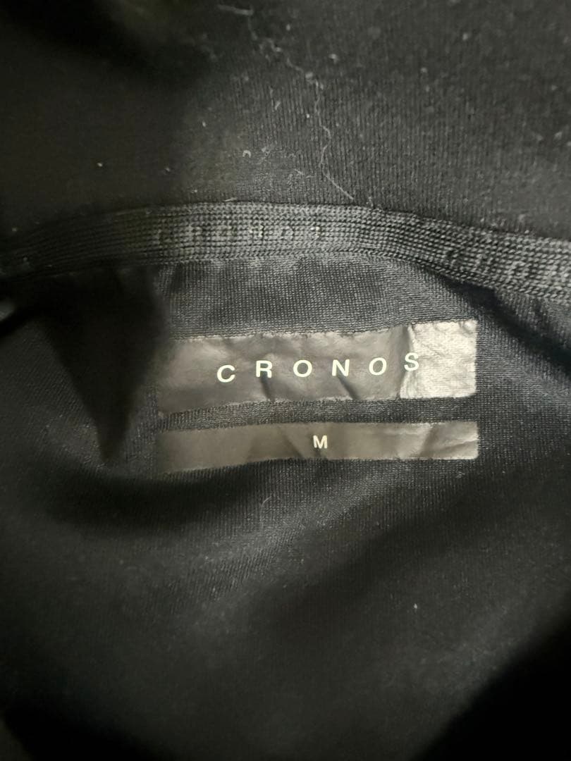美品★完売品【CRONOS クロノス】 パーカーフーディ ブラックxホワイト