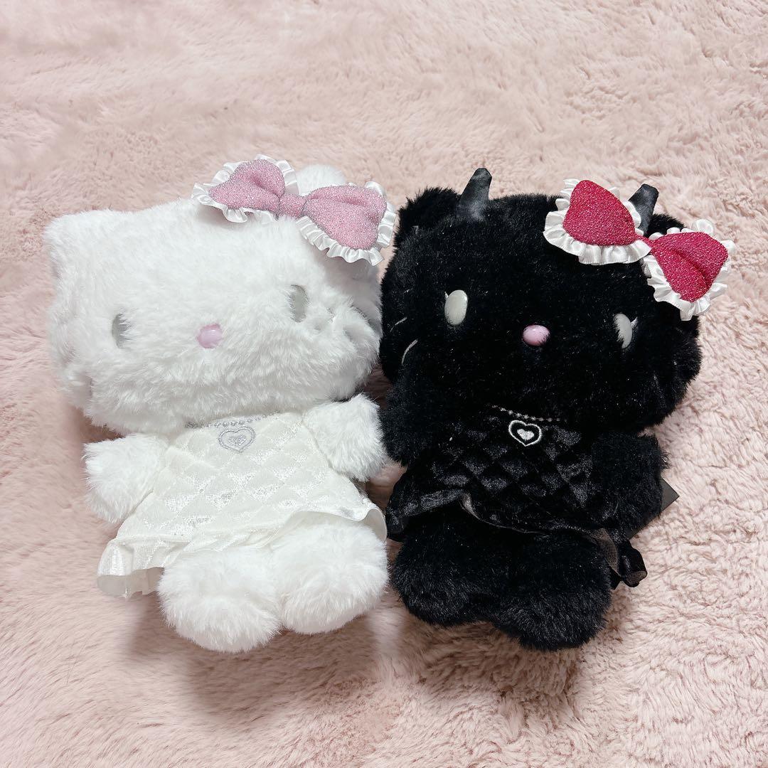 ハローキティ 天使と小悪魔 ぬいぐるみ 2個セット 新品