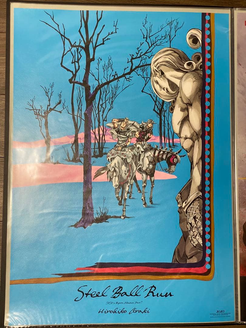 【希少品】ジョジョ展 2012 限定 B2ポスター スティールボールラン 希少品】ジョジョ展 2012 限定 B2ポスター スティールボールラン