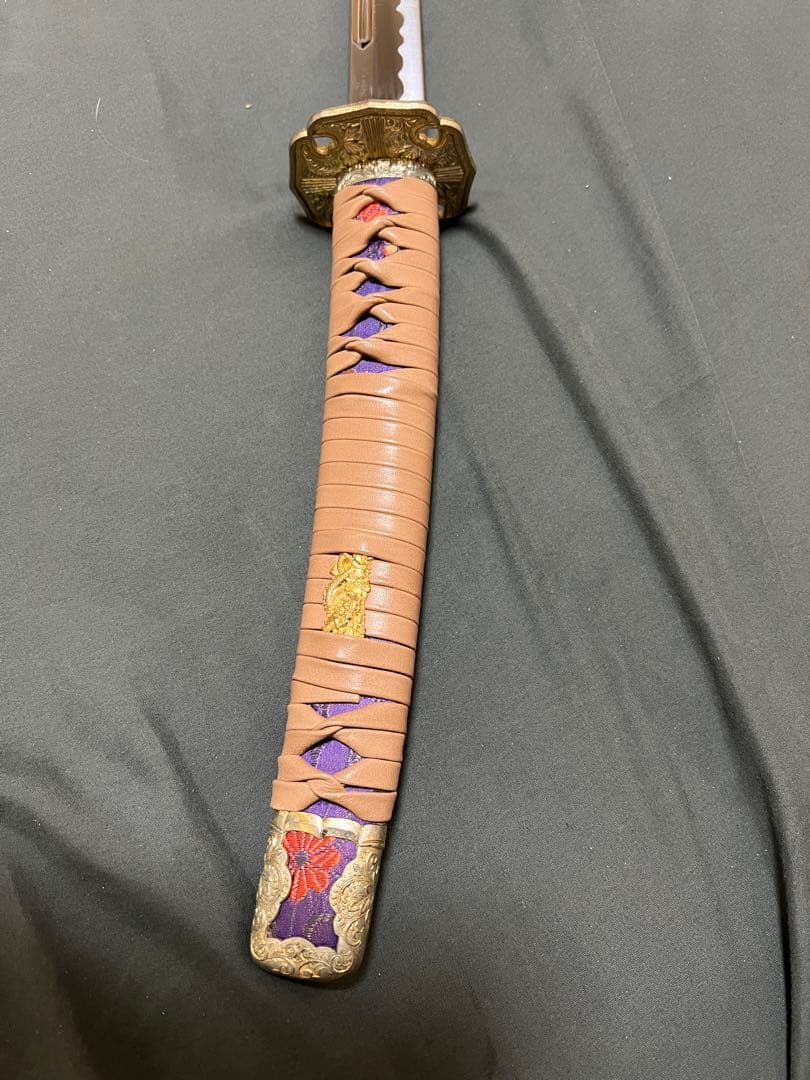 美品！模造刀 太刀 皮巻き