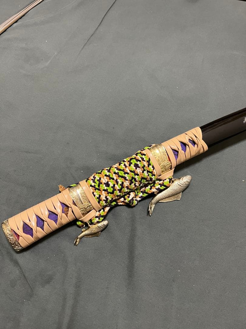 美品！模造刀 太刀 皮巻き